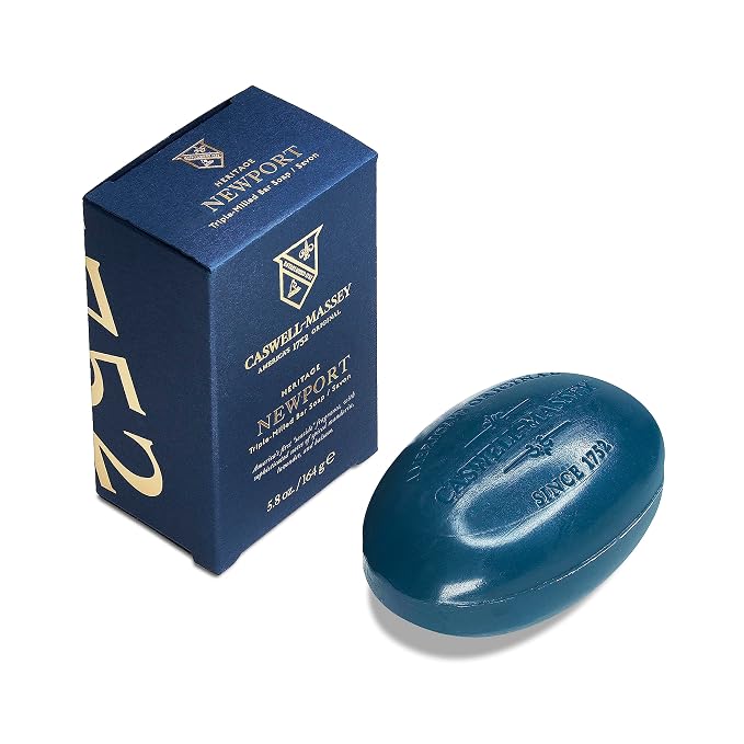 Caswell-Massey Newport Men’s Bar Soap, Sophisticated Marine Scent, Moisturizing by Caswell-Massey