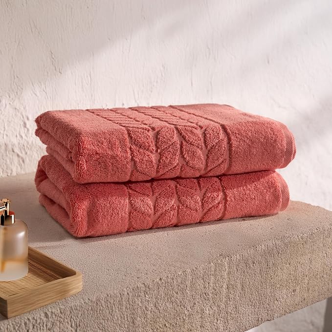 BAGNO MILANO Organic Turkish Cotton Bath Towels, Luxury Jacquard Collection - Image 7