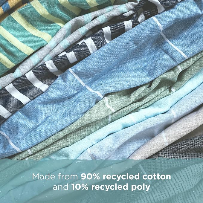 Large Turkish Beach Towel, Classic Denim Blue - Image 4