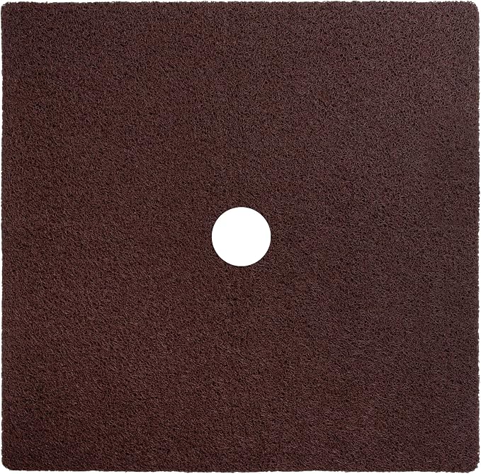 Enkosi Loofah Shower Mat with Drain Hole – Cushioned Anti-Slip Square Bath Mat by ENKOSI