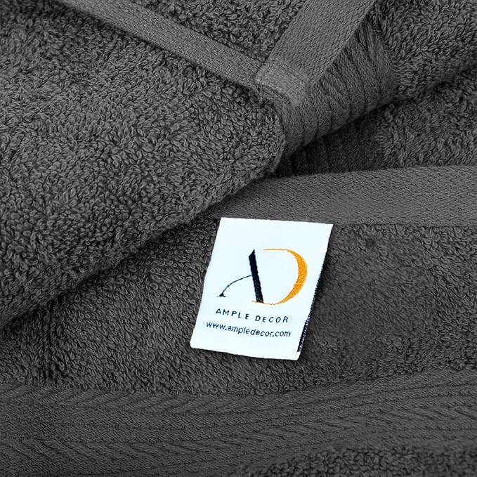 Ample Decor Wash Cloths Pack of 10, Oeko Tex Certified 600 GSM 100% Cotton Soft - Image 6