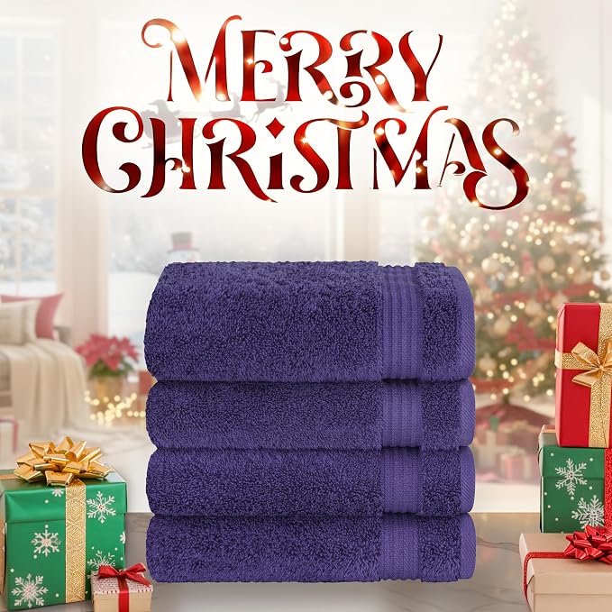 Cotton Paradise Hand Towels for Bathroom, 100% Cotton Turkish 4 Piece Hand - Image 2