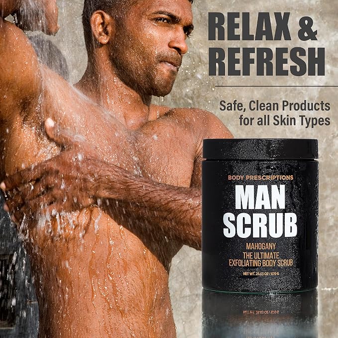 Body Prescriptions Men’s Exfoliating Body Scrub – Ultimate Skin Cleansing Wash - Image 2