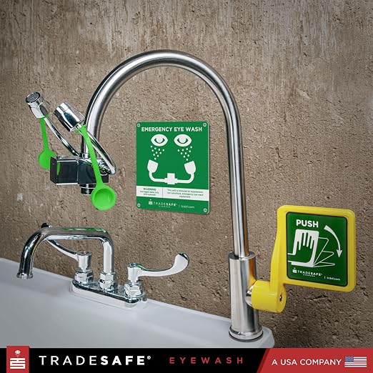 TRADESAFE Faucet Mount Eye Wash Station OSHA Approved - Image 7