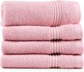 EastNBlue Lara 100% Turkish Cotton Washcloths 4 Pack, Extra Soft & Absorbent by EastNBlue