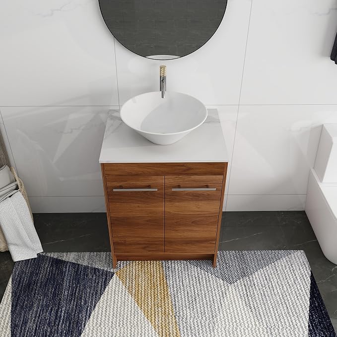 24 Inch Bathroom Vanity with Sink, Mordern Bathroom Vanity, Single Sink - Image 3
