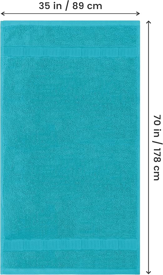 Utopia Towels Luxurious Jumbo Bath Sheet 2 Piece, 600 GSM, 35 by 70 Inches - Image 2