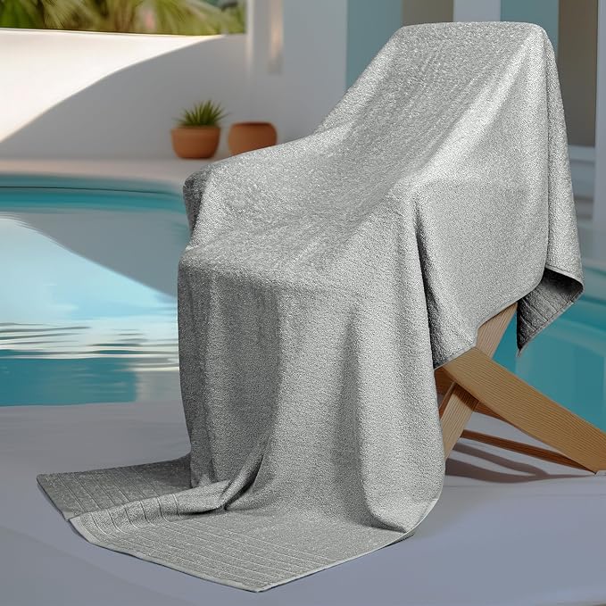 Tens Towels Pack of 1 Jumbo Bath Sheet 40 x 80 Inches, Extra Large & Light - Image 3