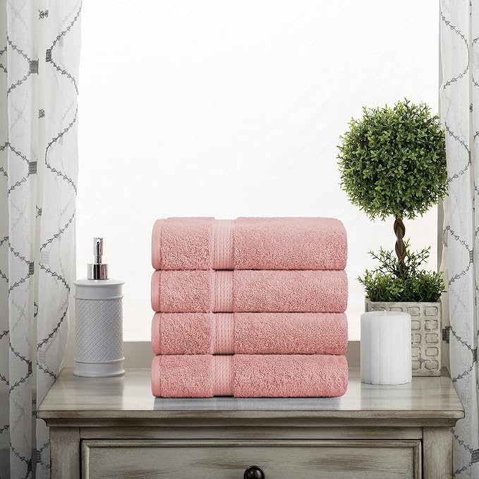 BLUENILEMILLS BNM Egyptian Cotton 4-Piece Towel Set, Includes 4 Hand Towels - Image 3