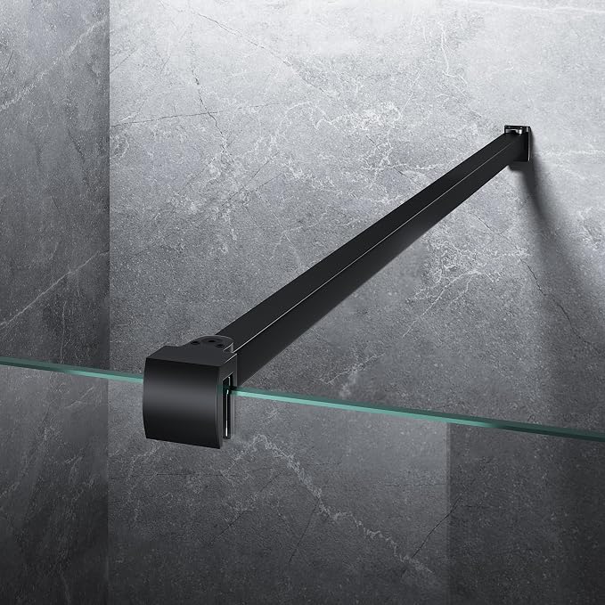 Frameless Shower Door Support Bar, Stainless Steel Wall-to-Glass Support Arm to by Unknown