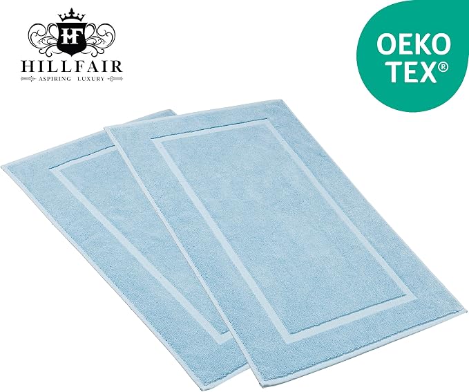 HILLFAIR-900 GSM-100% Ringspun Cotton Floor Towels mat- Hotel-Spa Tub-Shower - Image 2