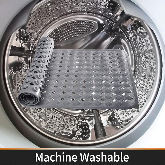 Yimobra Non Slip Bath Mat, Super Strong Suction Cups, 34.5"x15.5"Long Tub Mat - Image 7