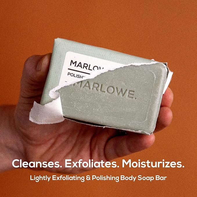 MARLOWE. No. 108 Lightly Exfoliating Soap Bar, Moisturizing & Cleansing Bar Soap - Image 2