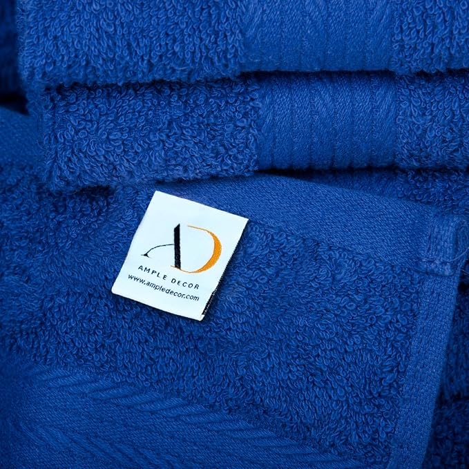 Ample Decor Bath Towels Set of 16 600 GSM 100% Cotton, Absorbent Soft Premium - Image 3