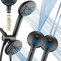 AquaCare High Pressure 6-way Dual Shower Head Combo by HotelSpa