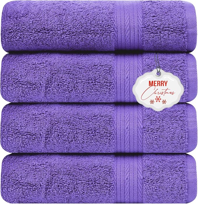 Ample Decor Bath Towel Sets 30 X 54 Inch Soft and Absorbent 100% Cotton 600 GSM by AmpleDecor