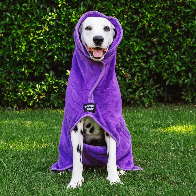 Tuff Pupper Fast Drying Dog Bath Robe | 800 GSM Plush Dog Towel - Image 8
