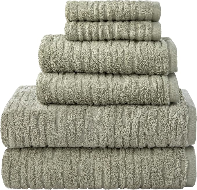SKL Home CloudSoft Cotton Luxury 6-Piece Towel Set by SKLHomebySaturdayKnightLtd
