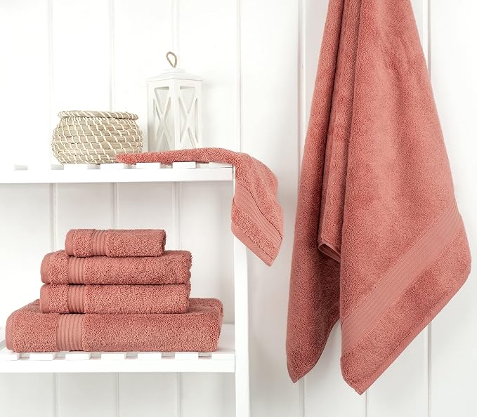 Cotton Paradise 6 Piece Towel Set, 100% Cotton Soft Absorbent Turkish Towels - Image 3