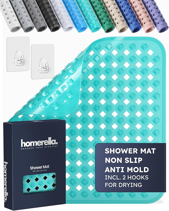 homerella® Shower Mat Non Slip Anti Mold, Non Slip Shower Mats by Homerella