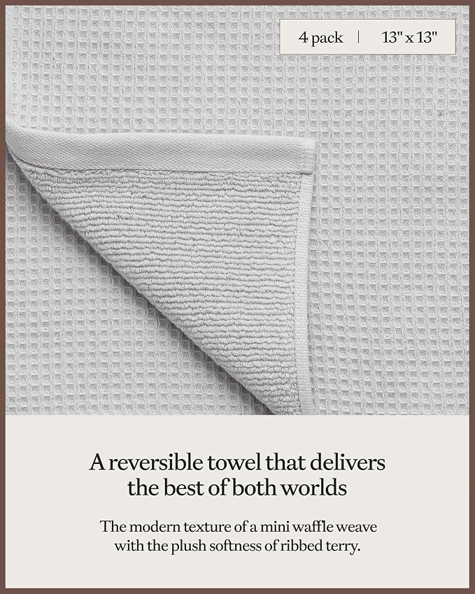 Cozy Earth Waffle Washcloths - Image 3