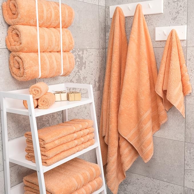 American Soft Linen Luxury 4 Piece Bath Towel Set, 600 GSM 100% Cotton Turkish - Image 3