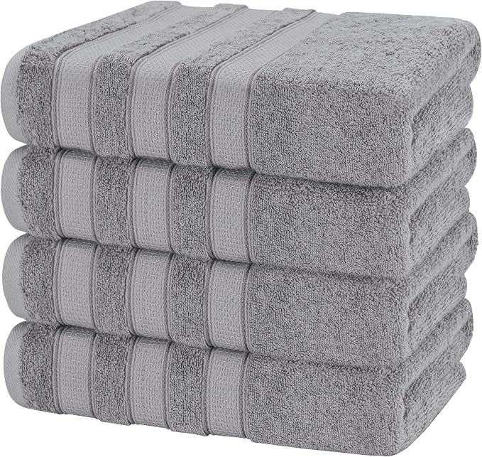 American Soft Linen Salem 100% Cotton Turkish 4 Piece Bath Towels - Image 5