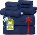 Utopia Towels 8 Piece Premium Towel Set, 2 Bath, 2 Hand, and 4 Washcloths by UTOPIATOWELS