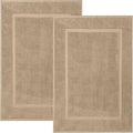 DAN RIVER Classic Cotton Bath Mats Set of 2 – Not a Bathroom Rug, Ultra Soft by DanRiver