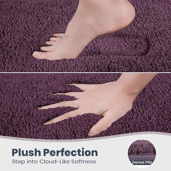 PURRUGS Bathroom Rug Non-Slip Machine Washable 30" x 60", Super Absorbent and - Image 3
