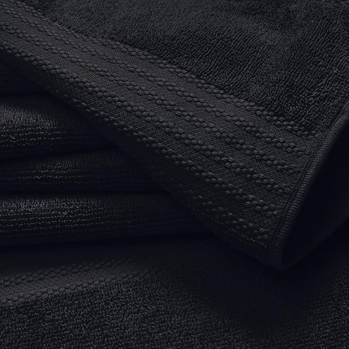 GLAMBURG Ultra Soft 6-Piece Hand Towel Set 16x28-100% Ringspun Cotton - Image 2