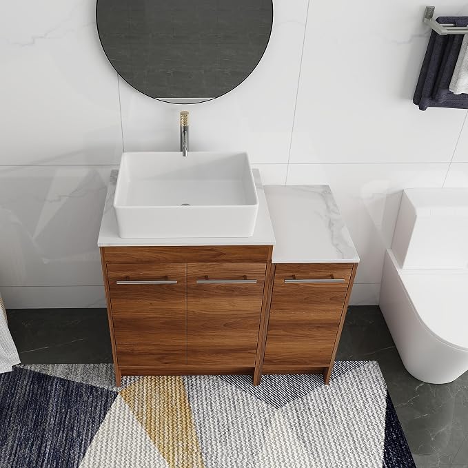 36 Inch Bathroom Vanity with Sink, Mordern Bathroom Vanity, Single Sink - Image 3