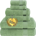 Cotton Paradise 6 Piece Towel Set 100% Cotton Soft Absorbent Turkish Towels by UNITEDHOMETEXTILE