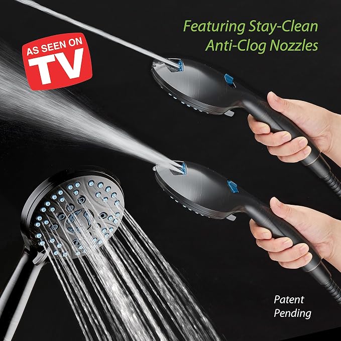 Hotel Spa AquaCare As-Seen-On-TV High Pressure Handheld & Rain 50-mode 3-way - Image 3