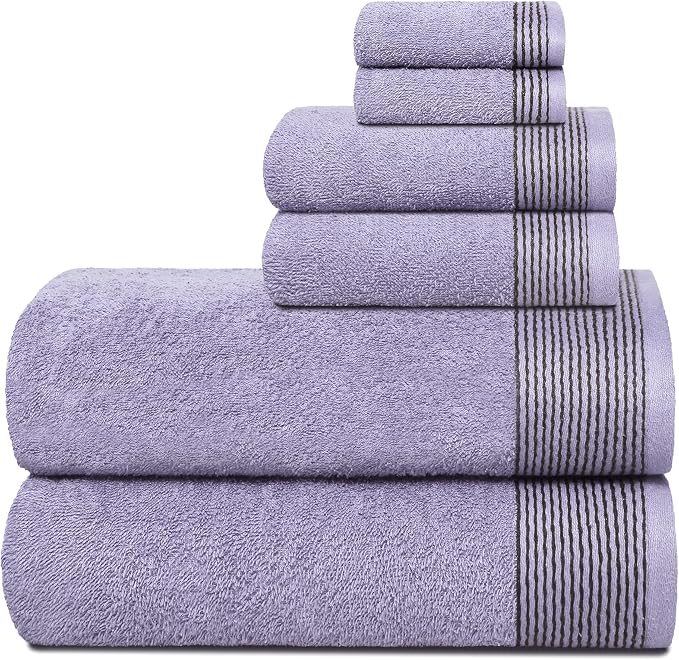 Belizzi Home 100% Cotton Ultra Soft 6 Pack Towel Set, Contains 2 Bath Towels by Unknown