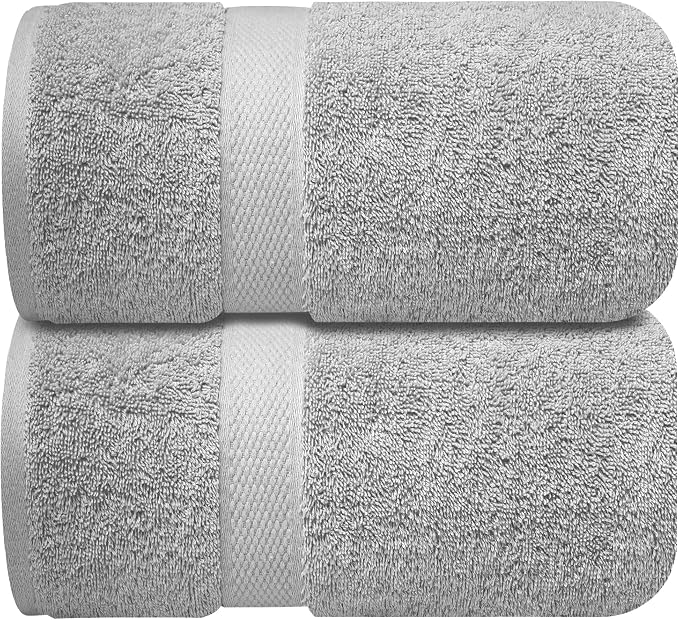 Infinitee Xclusives– Luxury Bath Sheets Towels – 2 Pack 600 GSM– 100% Ring Spun - Image 7