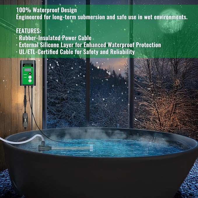 2000W Immersion Water Heater for Bathtub & Above Ground Pool – Portable Fully - Image 4
