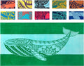 Nova Blue Whale Beach Towel – Green Oversized Beach Towel by NovaBlueBeachAccessories