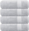 GLAMBURG Premium Cotton 4 Pack Bath Towel Set by GLAMBURG