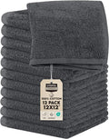 Utopia Towels 12 Pack Cotton Washcloths Set, 100% Ring Spun Cotton, Premium by UTOPIATOWELS