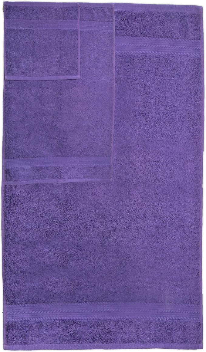 Ample Decor Bathroom Towel Set of 18-4 Hand Towel, 4 Bath Towel, 10 Wash Cloths - Image 5