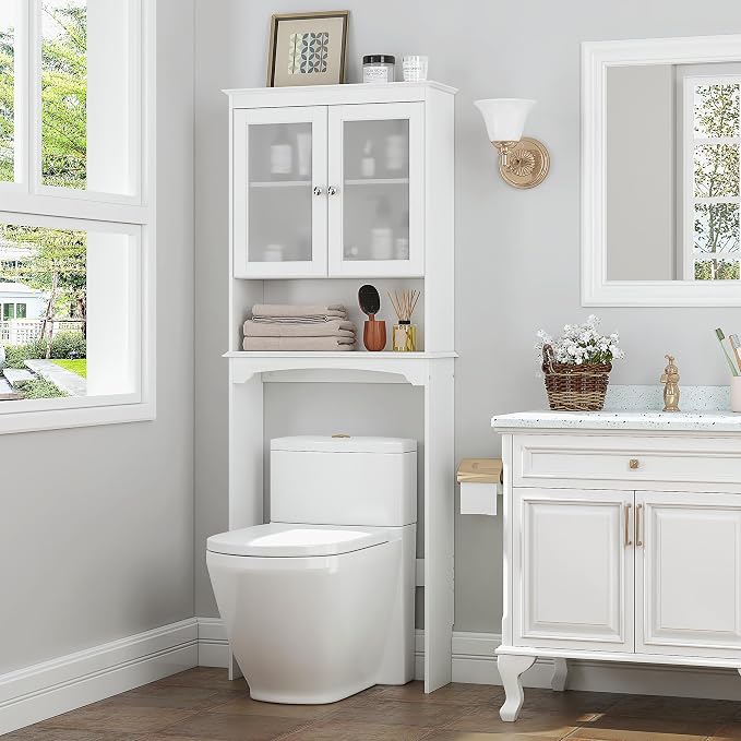 Spirich Over The Toilet Storage Cabinet, Above Toilet Storage Shelf - Image 3