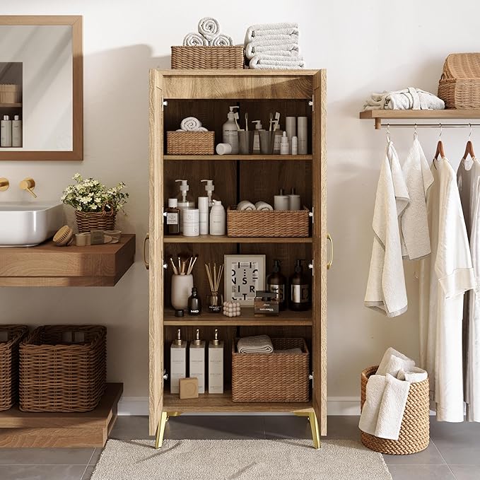 JASIWAY Tall Bathroom Storage Cabinet - Image 8