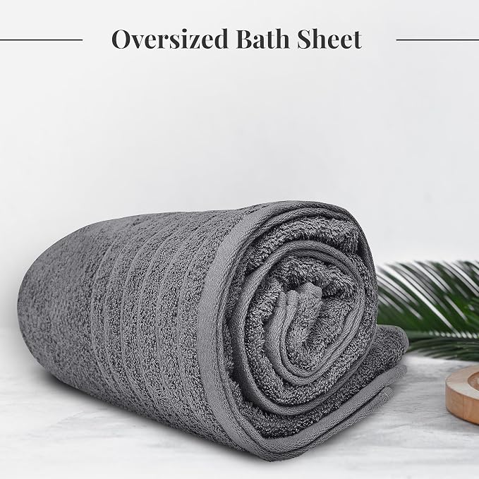 Tens Towels Pack of 1 Jumbo Bath Sheet 40 x 80 Inches, Extra Large & Light - Image 2