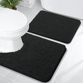 OLANLY Bathroom Rugs Sets 2 Piece, Soft Absorbent Chenille Bath Mats and by OLANLY