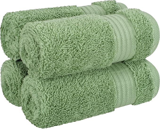 Cotton Paradise 100% Cotton Turkish Washcloth Set - Image 6