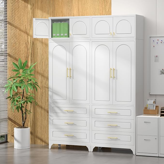 Kitchen Pantry Cabinet，90" Storage Cabinets - Image 6