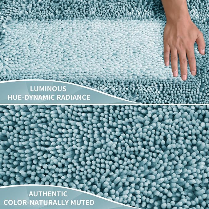 Yimobra Long Bathroom Rugs Runner 70x24 Inch, Extra Thick Soft Absorbent - Image 2