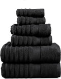LANE LINEN 6-Piece Bath Towel Set – 100% Cotton, Quick Dry, Zero Twist by LaneLinen