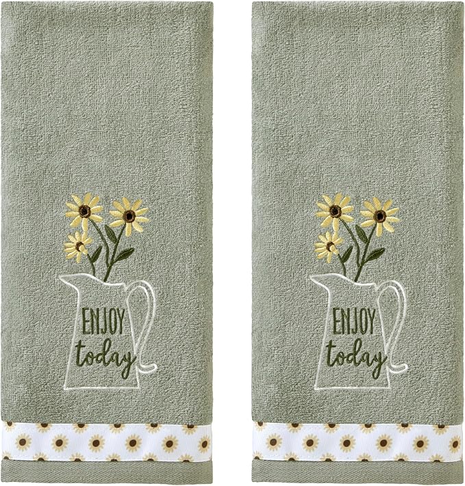 SKL HOME by Saturday Knight Ltd. Enjoy Today 2 Pc Hand Towel Set by SKLHomebySaturdayKnightLtd